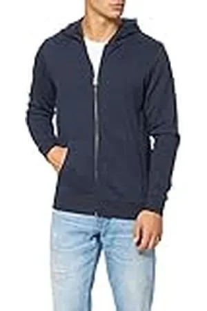 JACK & JONES Heren Jjebasic Sweat Zip Hood Noos Jr Pull Cardigan, navy blazer, 128