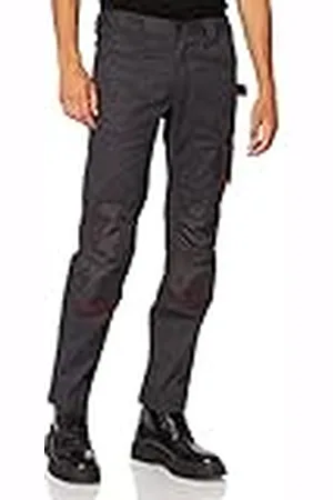 U Power U-Power NIMBLE Werkbroek voor heren, elastische taille, cargobroek, met kniebeschermzakken, meerdere zakken, comfortabele stof, robuuste duurzame buitenkleding (grijs meteoriet 46),