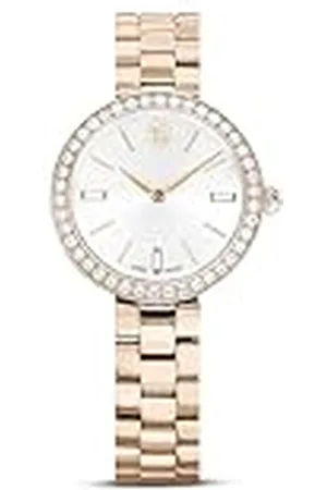 Swarovski Certa horloge, Swiss Made, Metalen armband, Goudkleurig, Champagnegoudkleurige afwerking
