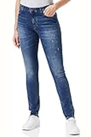 Armani Exchange Dames Super Skinny, Back Logo Patch Jeans, , Extra Small