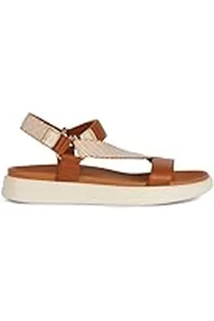 Geox Dames D XAND 2S C Sport Sandaal, Ochre/White, 36 EU, , 36 EU