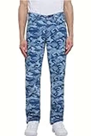 Urban classics Heren Laser Camo Printed Jeans Broek, , 40