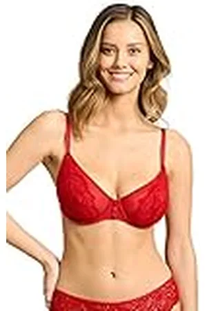 Sans Complexe Klassieke beugelbeha voor dames, Rouge Pompei, 90E