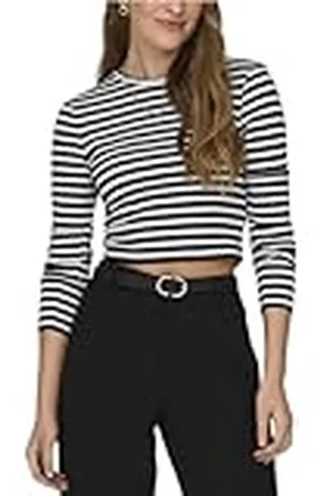ONLY Bestseller A/S ONLELINA L/S Cropped Top JRS, , XL