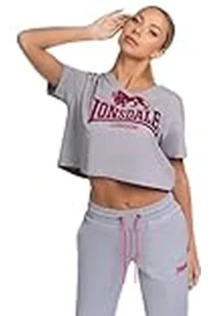 Lonsdale London Dames T-shirt Cropped Oversized Heddle, , XL, 117585