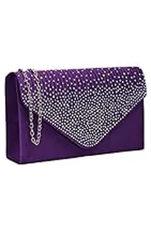 Swankyswans Womens Abby Diamante Envelop Stijl Tas Clutch, , Eén maat