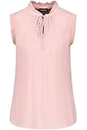 Taifun Linnen blouse voor dames, mouwloos, blouse zonder mouwen, blouse, effen, , 36