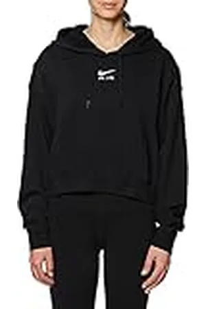 Nike DV8048-010 W NSW AIR OS MOD Crop FLC HD T-Shirt Dames Zwart/Zwart/Wit Maat L, , L