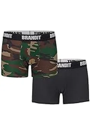 Brandit Boxershort logo, verpakking van 2 stuks, verschillende camouflagekleuren