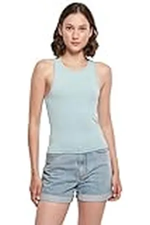 Build Your Brand Dames Top Ladies Racer Back Top Oceanblue L, , L