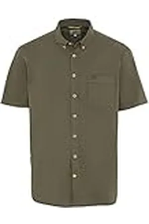 Camel Active Heren 409230/7S00 Overhemd, olijfbruin, S