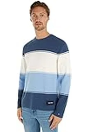 Tommy Hilfiger Heren Milano Colourblock Crew Neck Pullover Trui, , S, , S