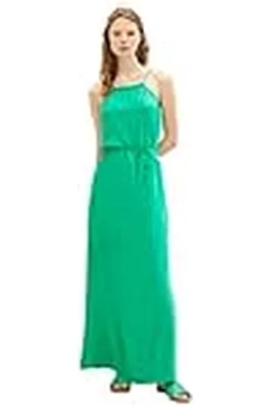 TOM TAILOR Maxi-jurk voor dames met ceintuur, , XS