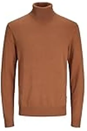 JACK & JONES Heren gebreide trui rolkraag pullover JJ Eemil Knit Roll Neck, , M