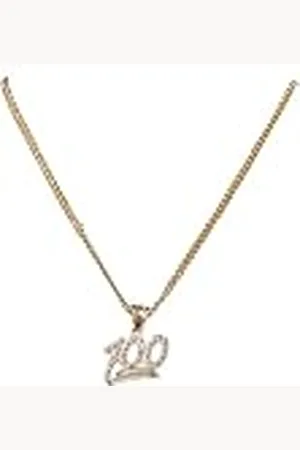 Urban classics Unisex One Hundred Diamond Ketting Manchetknopen, , Maat