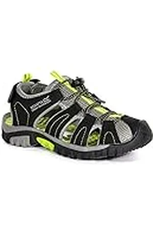 Regatta Jongens Westshore Jnr gesloten teen sandalen, Zwarte Blk Limegrn 03y, 28 EU