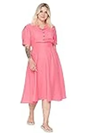 Trendyol Midi-jurk, A-lijn, grote maat, damesjurk, , 74 Grande taille