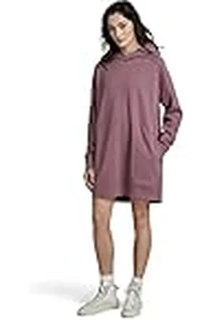 G-Star RAW Dames Fabric Mix Loose Sweat Hooded Lange Mouw Casual Jurk, , S, , S