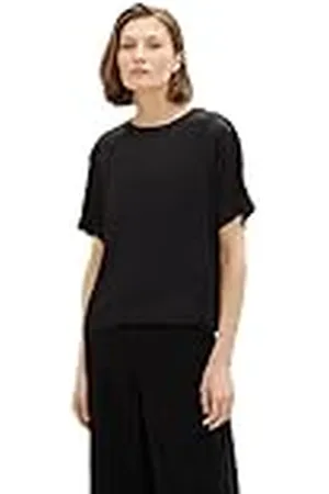 TOM TAILOR Basic satijnen blouse voor dames, , 32