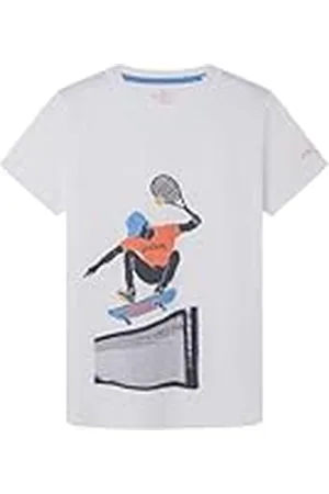 Hackett Racket Jump Tee T-shirt voor jongens, , 5 jaar, , 5 jaar
