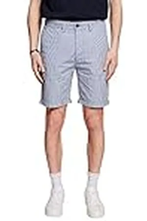 ESPRIT Gestreepte chinoshorts, 100% katoen, , 36W