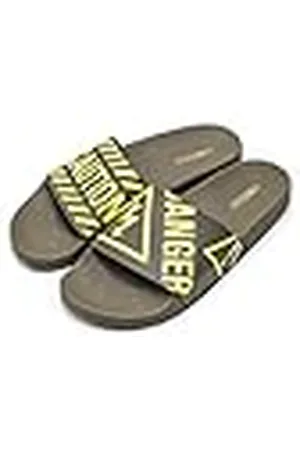 THE WHITE BRAND Danger Peeptoe sandalen voor heren, Groen Army Army, 43 EU