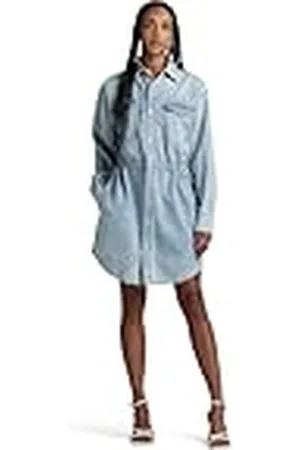 G-Star RAW Relaxed Drawcord Denim Jurk, , M