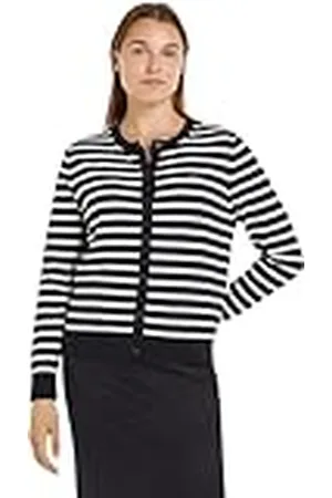 Tommy Hilfiger Dames Co Jersey Stitch Cardigan Sweater, , XS