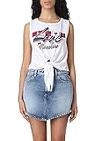 Moschino Dames Tank Top, Optical White, 44, , 44