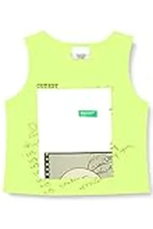 Benetton 3U29CH00J tanktop, geel 90C, L meisje