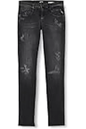 Replay Anbass Slim Fit Bio Herenjeans, donkergrijs 097-3, 27W / 32L