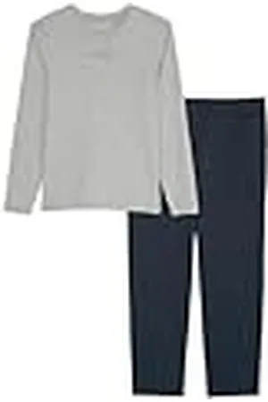 Marc O’ Polo Marc O´Polo Heren Mix & Match Long Pyjama Pyjama Set, grijs/donkerblauw, XXL