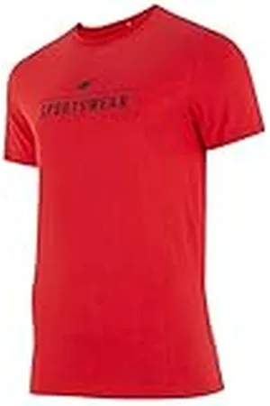 4F Heren T-shirt TSM354 T-shirt, rood, M voor heren, , M