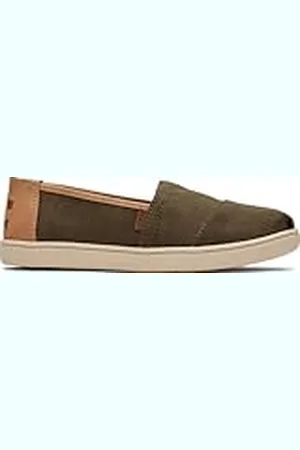 TOMS Klassieke Alpargata Loafer Flat, Kantine Vintage Twill/PU Trim, 12.5 UK Kind, , 12.5 UK Child