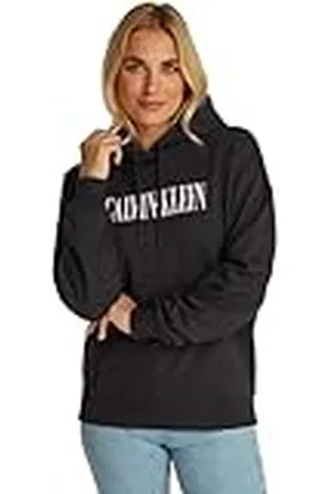 Calvin Klein CK JEANS Dames VARSITY HOODIE J20J225579, Zwart (K Zwart), M, , M