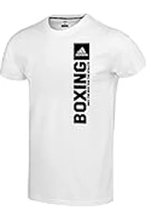 adidas T-shirt Community Vertical, uniseks sportshirt voor heren en dames, korte mouwen, 100% katoen, maat, , L