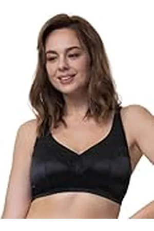 Dorina Teagan Minimizer-beha, niet gevoerd, draadloos, volledige afdekking met extra brede verstelbare bandjes, U-rug ondersteuning van power mesh, satijn en kantdesign, , , 80E