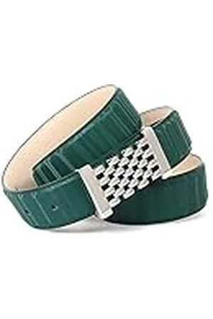 Anthoni Crown Leren damesriem, groen, 85