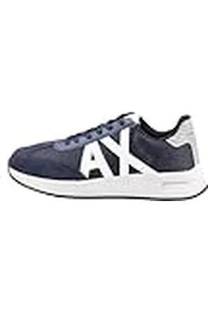 Armani Exchange Heren Cow Suede Inserts, Sole Logo, Lace Up sneakers, , 42.5 EU