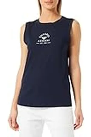 Emporio Armani Iconische Stretch Katoen Logoband Loungewear Tank Marine, , XS