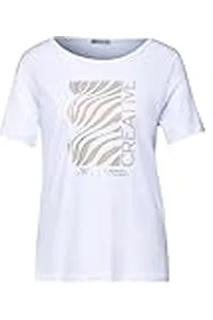 Street one T-shirt met print op de voorkant, , 40