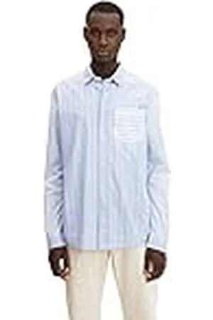 TOM TAILOR Uomini Relaxed fit overhemd met strepen 1032372, , M