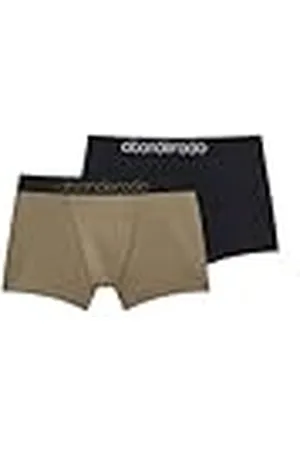 Abanderado Sensitive Boxershorts, zwart, kaki, XXL/60 (2-pack) voor heren