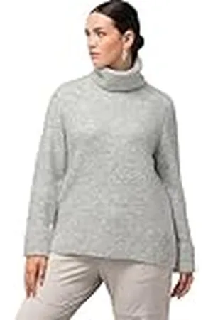Ulla Popken Dames, grote maten, coltrui, effen, , 58/60 NL