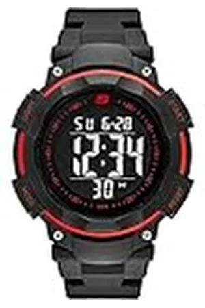 Skechers Horloge voor heren, Digitaal uurwerk met siliconen, polyurethaan, lederen of roestvrij stalen band, ,45MM