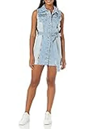 Desigual Dames Vest_HESTIA, 5160 Denim Medium Light Casual Jurk, , XL