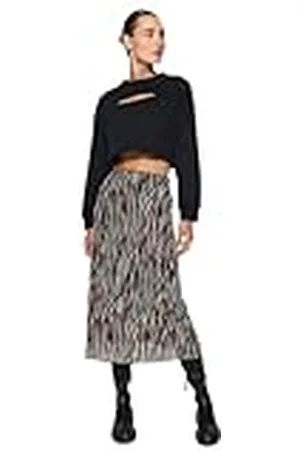 Trendyol Dames dier midi een lijn rok rok rok, , XL