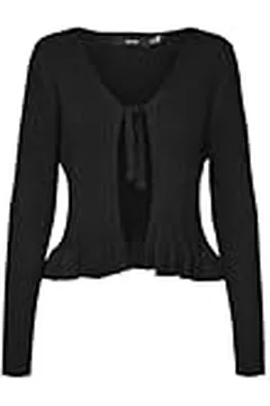 VERO MODA Vmglory Ls Tie Peplum Cardigan Ga Boo Gebreid vest voor dames, , S