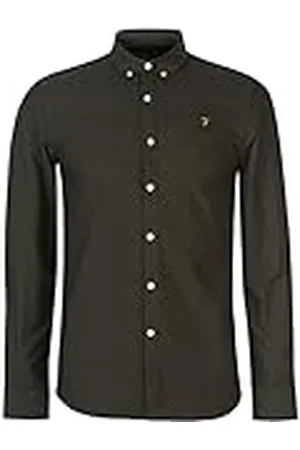 Farah Heren BREWER Overhemd, Evergreen, XXL