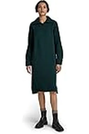 G-Star RAW Dames Skipper Loose Knit Dress, Groen (lauw D170-4287), S